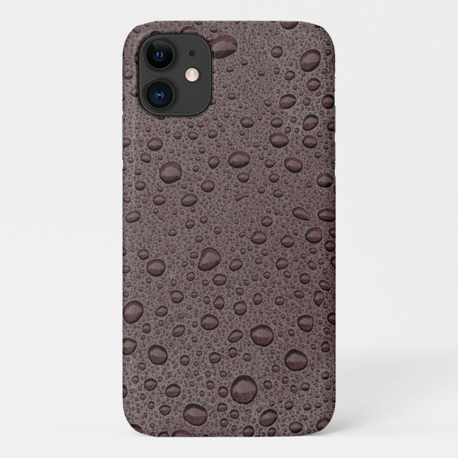 Maroon-Braunwasser-Tropfen Case-Mate iPhone Hülle (Rückseite)