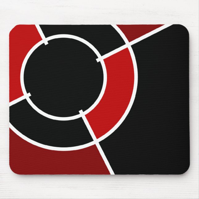 Maroon Bullseye Mousepad (Vorne)