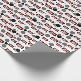 Maroon "Class of" Hundeschema und Dots Pattern Wra Geschenkpapier