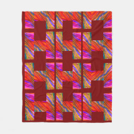 Maroon Desert Inspiration Fleecedecke