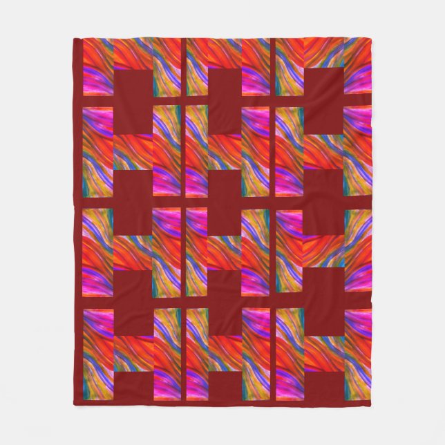 Maroon Desert Inspiration Fleecedecke (Vorderseite)