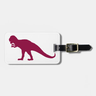 Maroon Dinosaur Gepäckanhänger