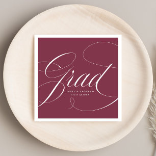 Maroon   Eloquence Graduation Serviette