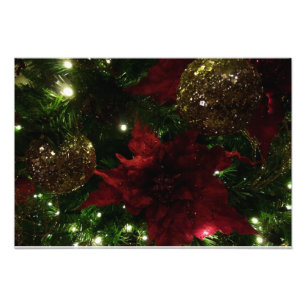 Maroon et Arbre de Noël d'or I Photo de vacances