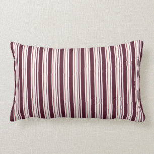 Maroon Fine Stripes Theme Kissen