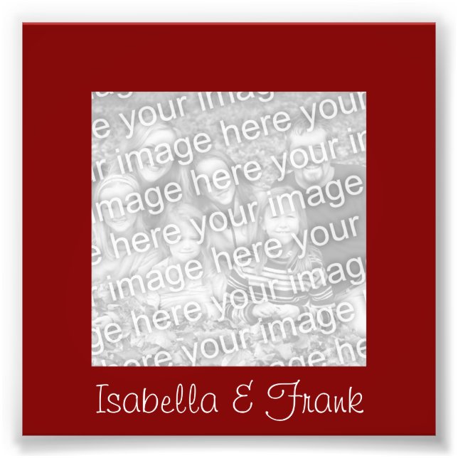 Maroon Frame Foto (Vorne)