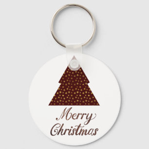 Maroon Glitzer Weihnachten - fröhliche Weihnachten Schlüsselanhänger