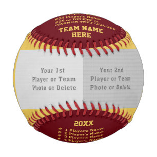 Maroon Gold, BASEBALL Custom für Spieler, Trainer