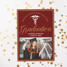 Maroon Gold Medical School Foto Graduation Party