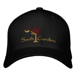 Maroon/Gold SC Dark Palmetto Moon bestickter Hut