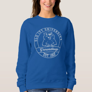 Maroon Groundhogs Darker Sweatshirt - Damen