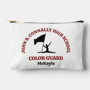 Maroon High School Color Guard Personalisiert Zubehörtasche