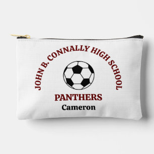 Maroon High School Fußballmannschaft Personalisier Zubehörtasche