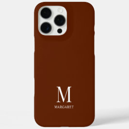 Maroon individualisierbarer Name Erstmalig iPhone 16 Pro Max Hülle