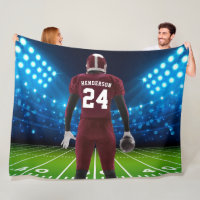 Maroon Jersey Personalisiert Football Player