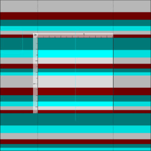 Maroon, Light Gray, Cyan & Dark Cyan farbig Stoff