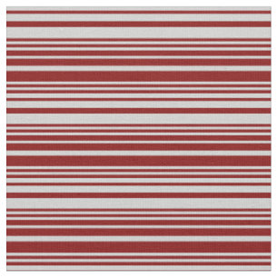 Maroon & Light Gray Streifen Muster Stoff