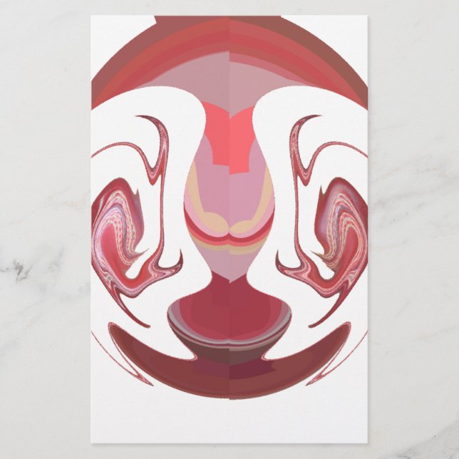 Maroon Majestät: Rustikale Strahlung in texturiert Briefpapier (Vorderseite)