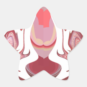 Maroon Majestät: Rustikale Strahlung in texturiert Stern-Aufkleber