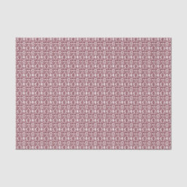 Maroon mit weißem Crochet-Spitzenmuster Seidenpapier
