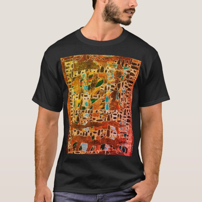 "Maroon Mosaic Biology" für Männer T-Shirt (Vorderseite)