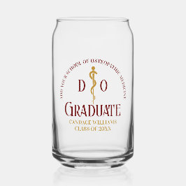 Maroon Osteopathic Medical School Abschluss Dosenglas