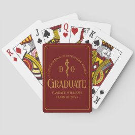 Maroon Osteopathic Medical School Abschluss Spielkarten