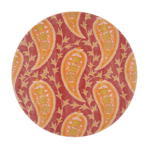 Maroon Paisley: Türkischer Cucumber-Ornament. Schneidebrett