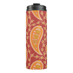 Maroon Paisley: Türkischer Cucumber-Ornament. Thermosbecher