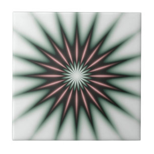 Maroon Radiant Pattern Fliese