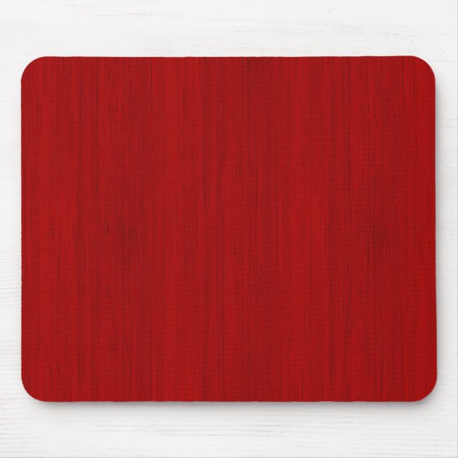 Maroon Red Bamboo Wood Grain Look Mousepad (Vorne)