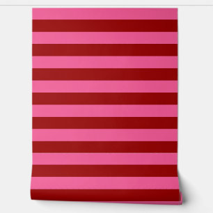 Maroon Red Pink Stripes Design Tapete