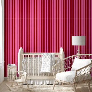 Maroon Red Pink Stripes Design  Tapete