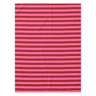 Maroon Red Pink Stripes Design Tischdecke
