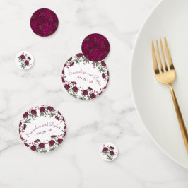 Maroon Rose Hochzeit Konfetti