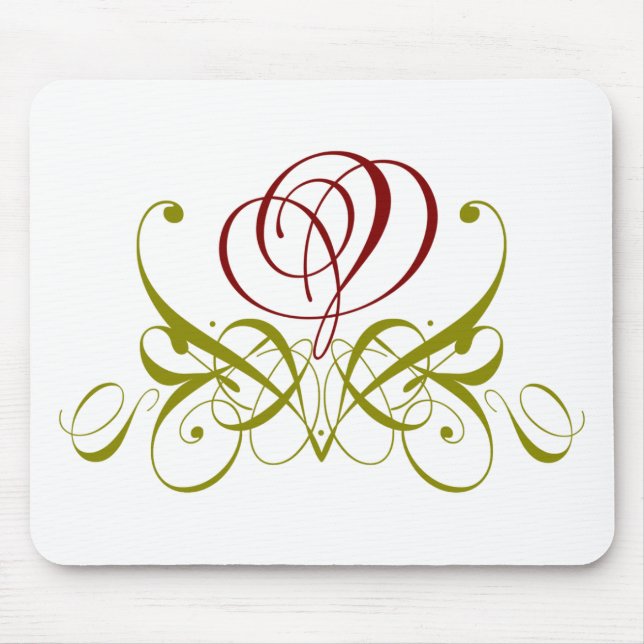 Maroon Rose Mousepad (Vorne)