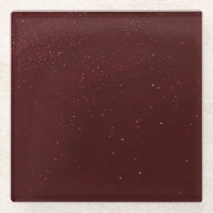 Maroon Sand Glasuntersetzer