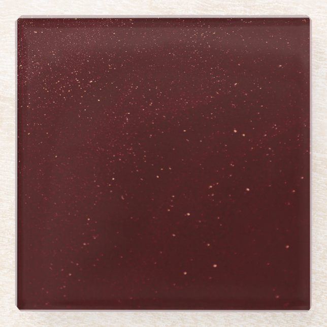 Maroon Sand Glasuntersetzer (Vorderseite)