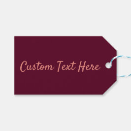 Maroon schlicht minimalistisch geschenkanhänger