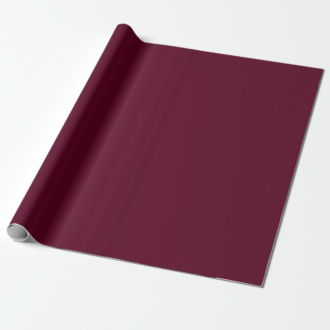 Maroon schlicht minimalistisch geschenkpapier (Ungerollt)