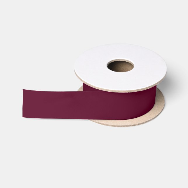 Maroon schlicht minimalistisch satinband (Spule)