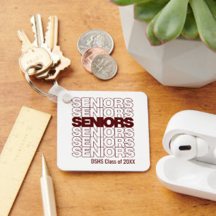 Maroon Seniors Seniors Seniors Schlüsselanhänger