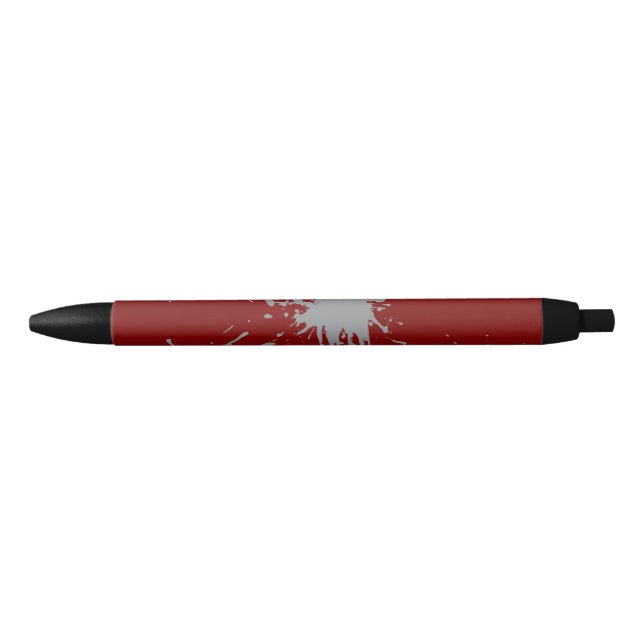 Maroon Silber Klassiker   Schwarzer Tintenstift Kugelschreiber (Vorderseite)