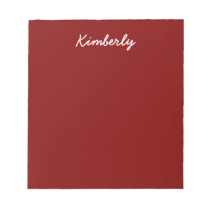 Maroon-Solid-Farbe Notizblock