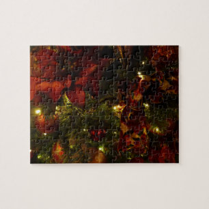 Maroon und Gold Weihnachtsbaum II