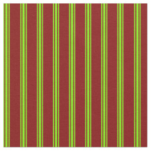 Maroon und grüne Linien/Streifen Muster Stoff