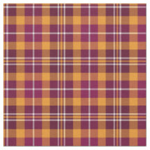 Maroon und Orange Sporty Kariert
