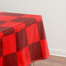 Maroon und Red Checkered Vintag