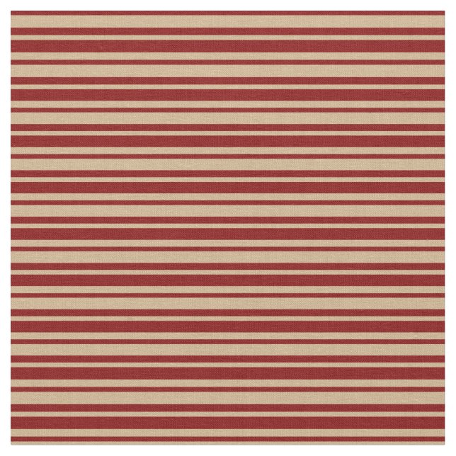 Maroon und Tan farbiges Muster Stoff (Nahaufnahme)