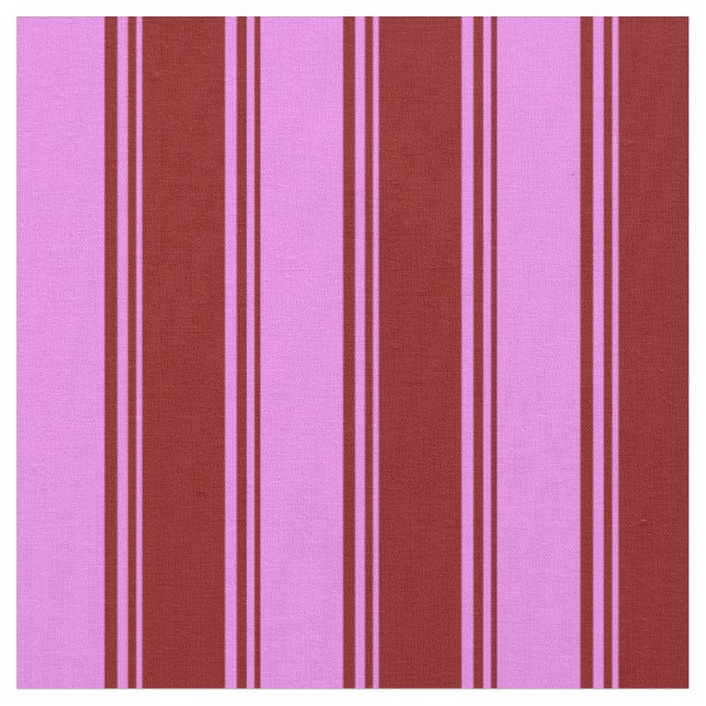 Maroon und Violet Streifen Stoff (Nahaufnahme)